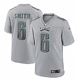 Men's Philadelphia Eagles #6 DeVonta Smith Gray Atmosphere Fashion Stitched Game Jersey Dzhi,baseball caps,new era cap wholesale,wholesale hats